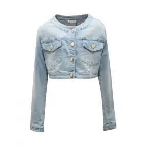 3257AR giubbotto jeans bimba ELSY GIRL kids denim jacket