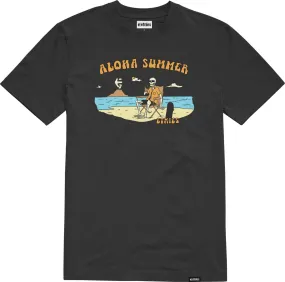 ALOHA SUMMER TEE - BLACK