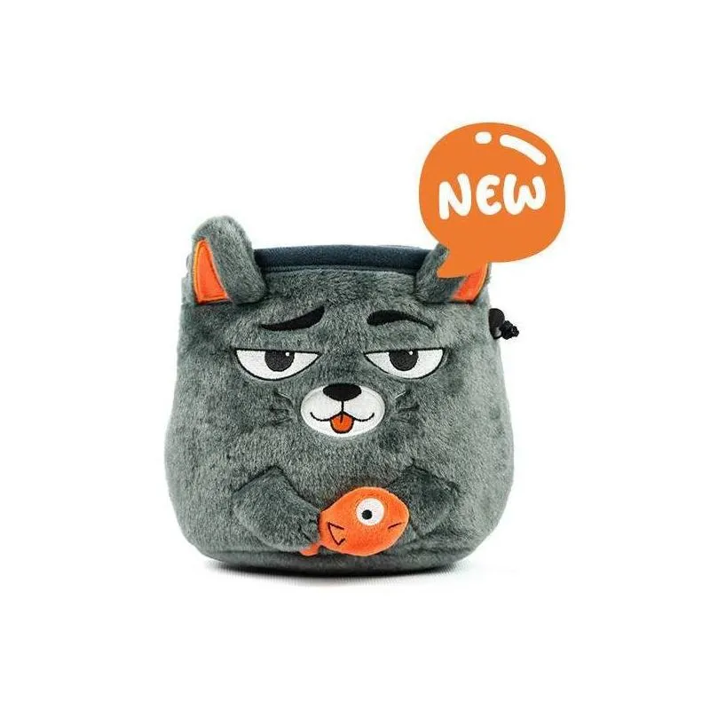 Animal Magnesia Borsa YY VERTICAL Gatto (grigio)