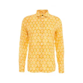 Camicia Sean con stampa floreale giallo