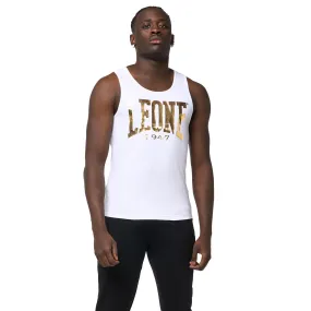 Canotta da uomo fitness in cotone Leone New Gold