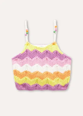 Canotta in puro cotone tricot bambina