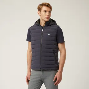 Gilet Essentials in nylon tecnico in Blu: Collezione Uomo Di Lusso | Harmont & Blaine®