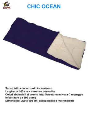 Sacco letto coperta CHIC Ocean Nova Campeggio