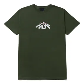 SNOWMAN S/S TEE - FOREST GREEN