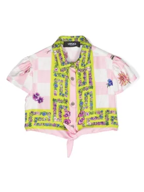 versace Camicia stampa floreale